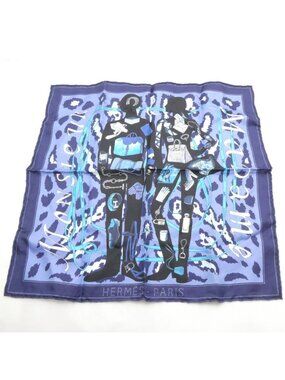 Hermes Carre 45 Monsieur Et Madame Scarf Silk